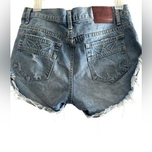 One teaspoon Bandits long rise distressed denim shorts